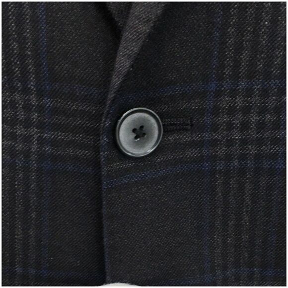 JOSEPH ABBOUD Mens Blazer Sport Coat‎ Casual Jacket Size 44R Gray Blue Wool Suit - Picture 3 of 13